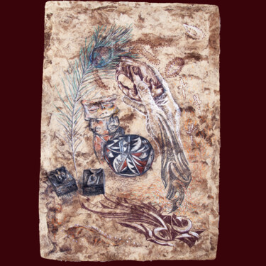 Desenho intitulada "Dessin improvisé #1" por Louis Lapointe, Obras de arte originais, Lápis