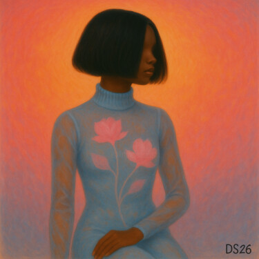 绘画 标题为“Polychrome Aura” 由Ds 26, 原创艺术品, 数字油画