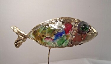 Sculpture intitulée "Poisson de RAPA - 48" par Gilbert Liblin, Œuvre d'art originale, Métaux