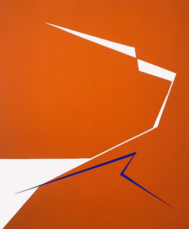 Divergence 6 minimalistic art 绘画 标题为“Divergence 6 minima…” 由Veronika Obushikhina, 原创艺术品, 丙烯