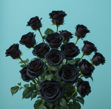제목이 "DAJA BLAQQ: FLOWER…"인 디지털 아트 Daja로, 원작, AI 생성 이미지
