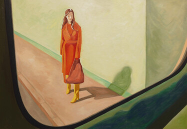 Schilderij getiteld "Transfer" door Young Park, Origineel Kunstwerk, Acryl