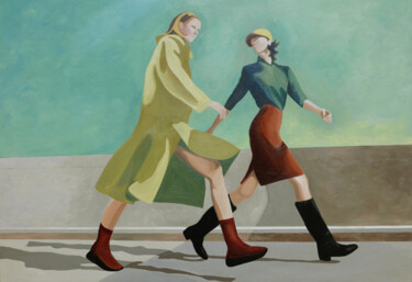 Schilderij getiteld "Because it's spring." door Young Park, Origineel Kunstwerk, Acryl