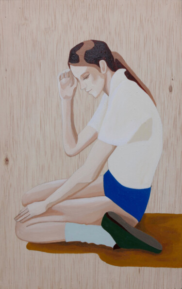 Painting titled "That summer" by Young Park, Original Artwork, Acrylic