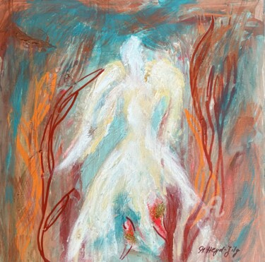 4- Women in white Painting titled "4- Women in white" by Martina Heyd-Jilg, Original Artwork, Acrylic