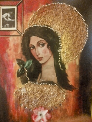 Schilderij getiteld "ROCK and ROLL" door Ana Petra León, Origineel Kunstwerk, Acryl Gemonteerd op Frame voor houten brancard