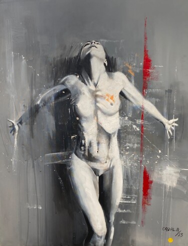 Peinture intitulée "Éminence" par Alric Cazal, Œuvre d'art originale, Acrylique Monté sur Châssis en bois