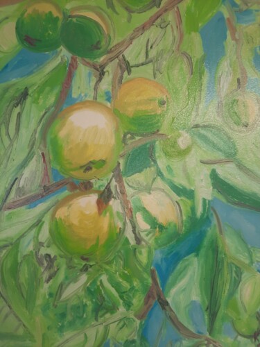 Pittura intitolato "Гілка яблук" da Irina Koval Cuk, Opera d'arte originale, Olio