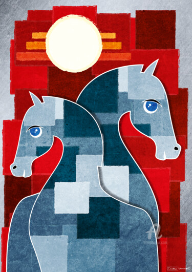Digital Arts με τίτλο "camargue" από Cheese, Αυθεντικά έργα τέχνης, 2D ψηφιακή εργασία