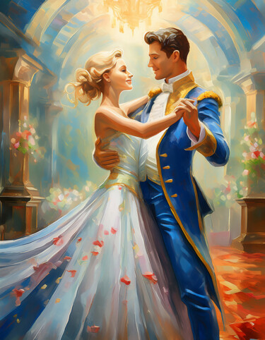数字艺术 标题为“CENDRILLON” 由Jocya Cornier, 原创艺术品, AI生成的图像