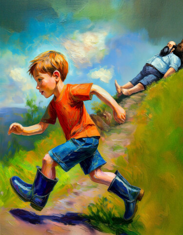 Digital Arts titled "PETIT POUCET" by Jocya Cornier, Original Artwork, AI generated image
