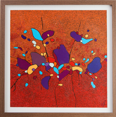 Seth Painting titled "Seth" by Delphine Frechet, Original Artwork, Acrylic Mounted on Wood Panel