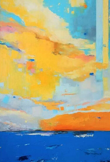 Pittura intitolato "My Ukraine" da Marusya Abashidze, Opera d'arte originale, Olio Montato su Telaio per barella in legno