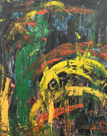 My Inner Peace Abstract Painting Картина под названием "My Inner Peace Abst…" - Xenia Koya, Подлинное произведение искусства, Акрил Установлен на Деревянная…