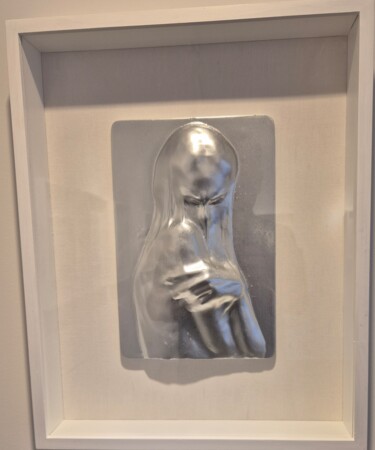 Sculptuur getiteld "밀봉2" door Jihoon Kim, Origineel Kunstwerk, Papier Gemonteerd op Houten paneel