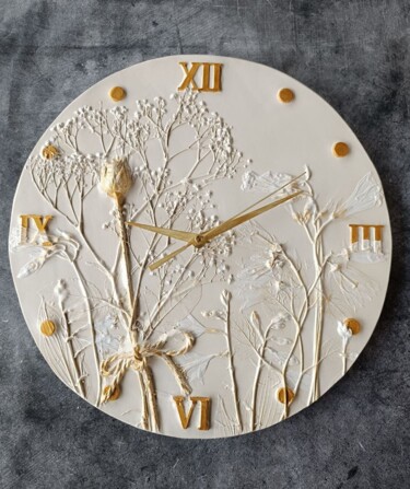 Sculpture titled ""Time of the Golden…" by Alena Panchenia Elena Pancena, Original Artwork, Plaster