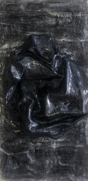 "Graphite" başlıklı Heykel Machnolga tarafından, Orijinal sanat, Alçı Diğer sert panel üzerine monte edilmiş