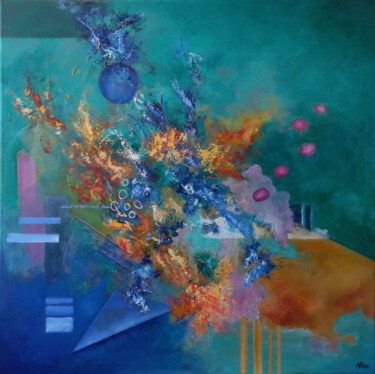 Pittura intitolato "Translation" da Aurélie Rocheta, Opera d'arte originale, Acrilico Montato su Telaio per barella in legno