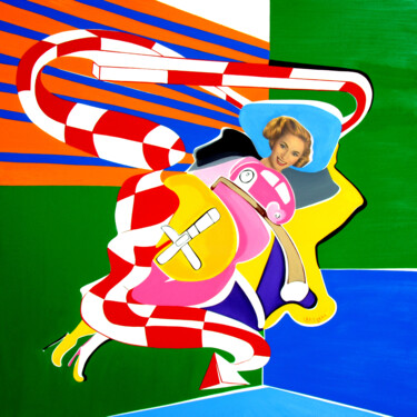 Pintura intitulada "Adam et Ève" por Christophe Balezeau, Obras de arte originais, Acrílico
