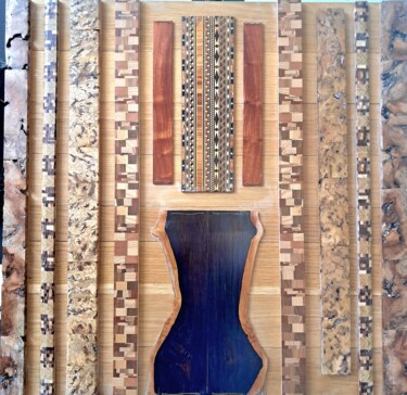 Design intitulée "Pink ivory ,ebony,…" par Carlo Maniero, Œuvre d'art originale, Art de la table