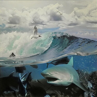 Painting titled ""On the Crest"" by Pavlo Sushinsky, Original Artwork, Oil
