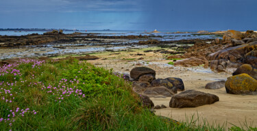 Carantec, baie de Morlaix, l'île Callot en mai. "Carantec, baie de M…" başlıklı Fotoğraf Thierry Martin tarafından, Orijinal sanat, Dijital Fotoğrafçılık