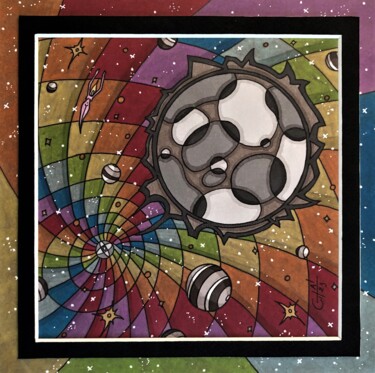 图画 标题为“(263) - union cosmi…” 由Vincent Gibert, 原创艺术品, 标记