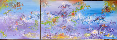 Pittura intitolato "Violet Energy, acry…" da Romeo Dobrota, Opera d'arte originale, Acrilico Montato su Telaio per barella i…
