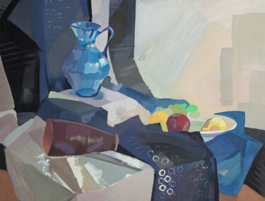 绘画 标题为“still life with a b…” 由Pavel Minchenia, 原创艺术品, 水粉