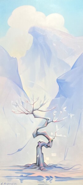 Spring Painting titled "Spring" by Samvel Atasunts, Original Artwork, Oil