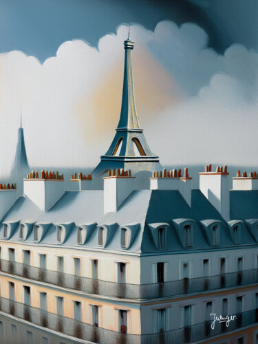 Un coin de Paris 「Un coin de Paris」というタイトルのデジタルアーツ Joelle Wengerによって, オリジナルのアートワーク, AI生成画像
