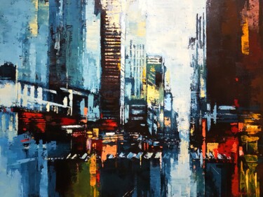 Pittura intitolato "Morning Glow" da Olga Mihailicenko, Opera d'arte originale, Olio