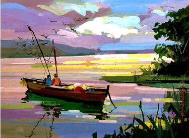 Pintura intitulada "Navegar é preciso" por Eduardo Marques De Jesus, Obras de arte originais, Acrílico