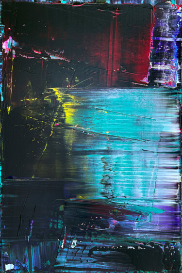 Schism Painting titled "Schism" by Preston M. Smith (PMS), Original Artwork, Acrylic Mounted on Wood Stretcher frame