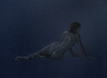 Disegno intitolato "Nu féminin 2" da Stéphanie Lebeau, Opera d'arte originale, Matita