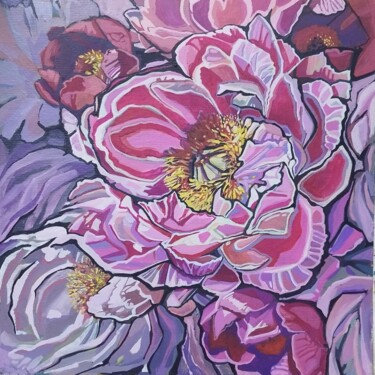 Pittura intitolato "Velvet Riot" da Ariadna Shmidt (AriS), Opera d'arte originale, Acrilico