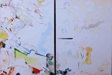 Cloud Diary. Set of two 绘画 标题为“Cloud Diary. Set of…” 由Elena Dushkevich, 原创艺术品, 丙烯
