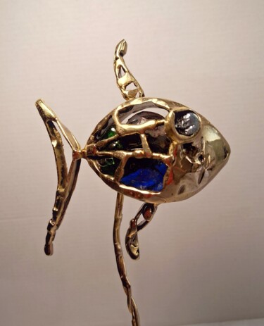 "Poisson de RAPA - 50" başlıklı Heykel Gilbert Liblin tarafından, Orijinal sanat, Metaller