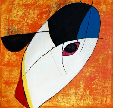 Miró’s Pelican 绘画 标题为“Miró’s Pelican” 由Lana Usova, 原创艺术品, 丙烯