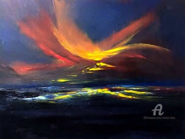Pittura intitolato "Awakening" da Simona Rossi, Opera d'arte originale, Acrilico Montato su Telaio per barella in legno