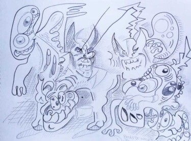 Drawing titled "Untitled (Patas de…" by Adrian Dordelly, Original Artwork, Pencil