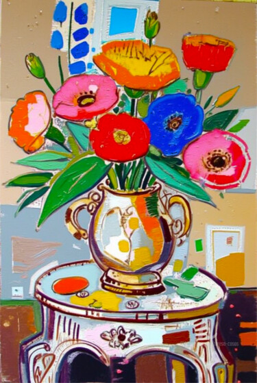 04-Abstract still life Arte digitale intitolato "04-Abstract still l…" da Teresa Casas, Opera d'arte originale, Immagine generata dall'IA
