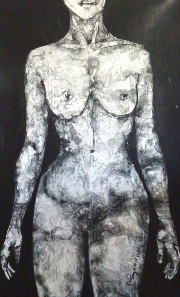 Painting titled "Woman 3" by Tanya Galstian, Original Artwork, Watercolor