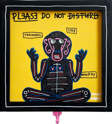 "TRANQUIL MONKEY #2" başlıklı Tablo Frank Willems tarafından, Orijinal sanat, Akrilik