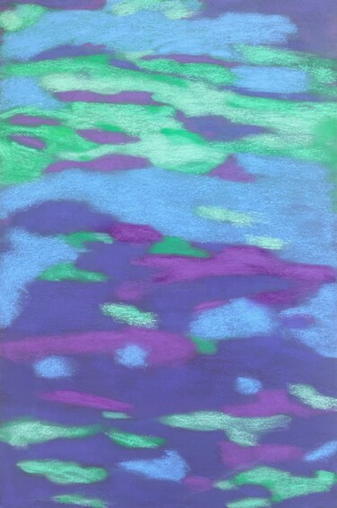 Drawing titled "Nuvole di colore, 2…" by Atelier Cléophée, Original Artwork, Pastel