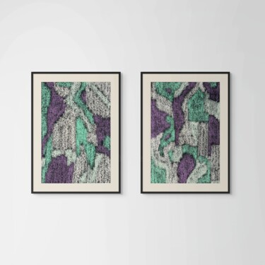 Diptyque Brésil, 2025 Drawing titled "Diptyque Brésil, 20…" by Atelier Cléophée, Original Artwork, Pastel