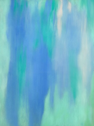 图画 标题为“Blue wind, 2025” 由Atelier Cléophée, 原创艺术品, 粉彩