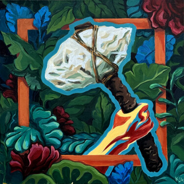 "Gift of the Earth" başlıklı Tablo Kseniia Barvinko tarafından, Orijinal sanat, Akrilik Ahşap Sedye çerçevesi üzerine monte…
