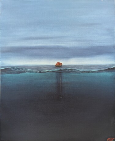 Hopeless Peinture intitulée "Hopeless" par Nataliia Khoruzhenko, Œuvre d'art originale, Acrylique Monté sur Châssis en bois