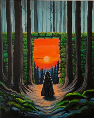 Pintura intitulada "The Passage" por Oleksandra Morhun, Obras de arte originais, Acrílico